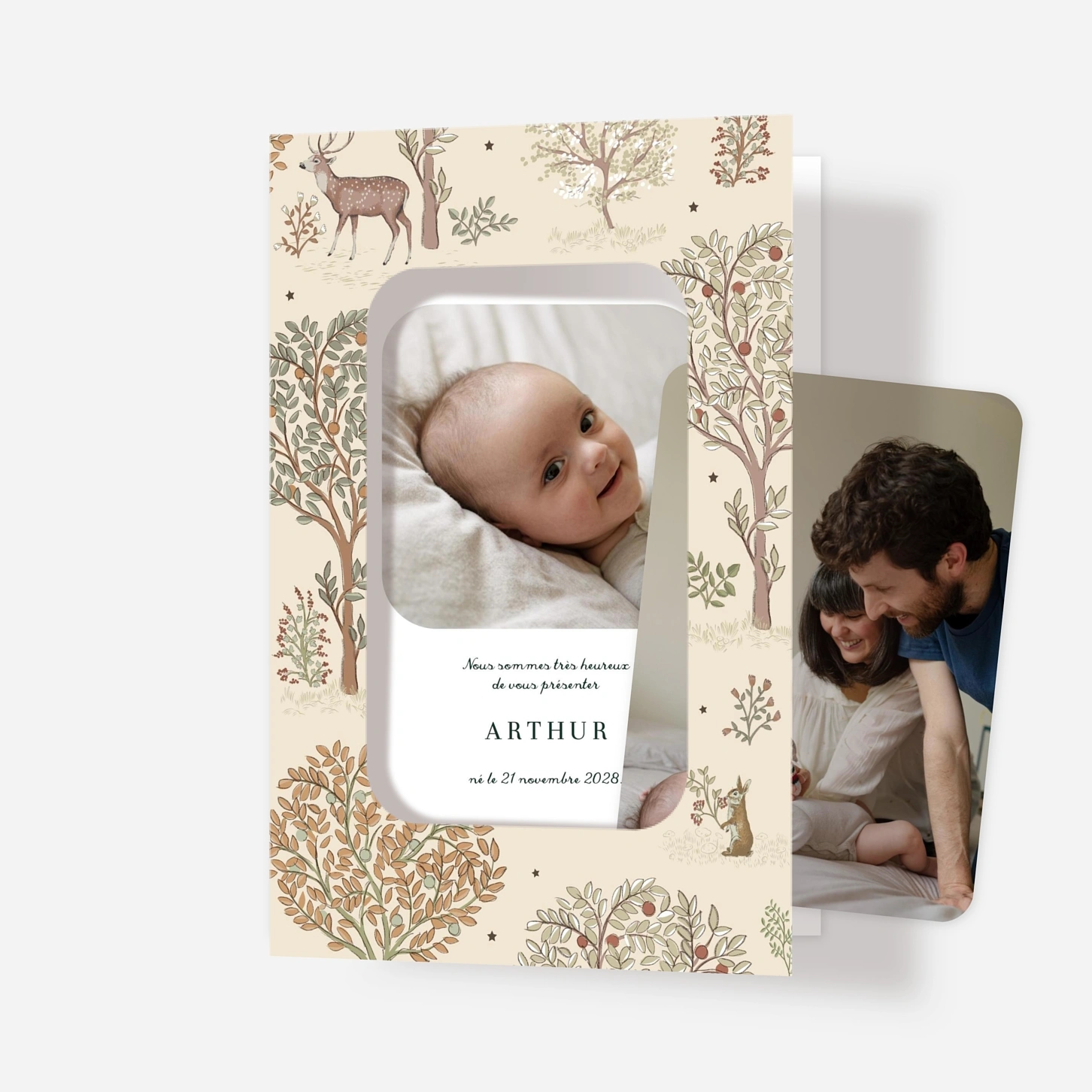 Faire-part naissance Conte de Noël