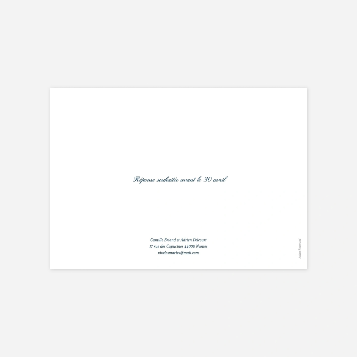 Faire-part mariage Cérémonie