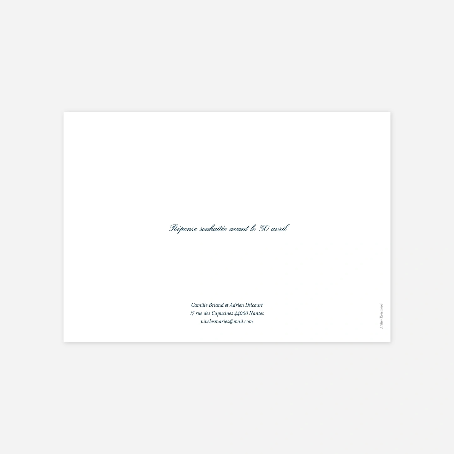 Faire-part mariage Cérémonie