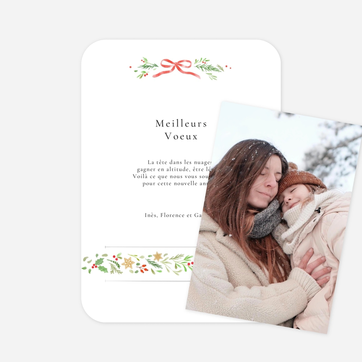 Carte de voeux Christmas cottage