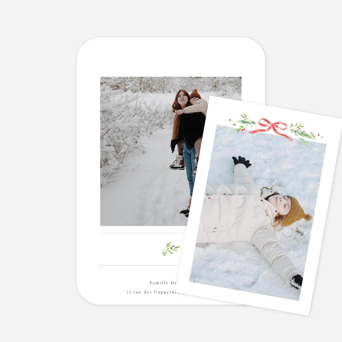 Carte de voeux Christmas cottage