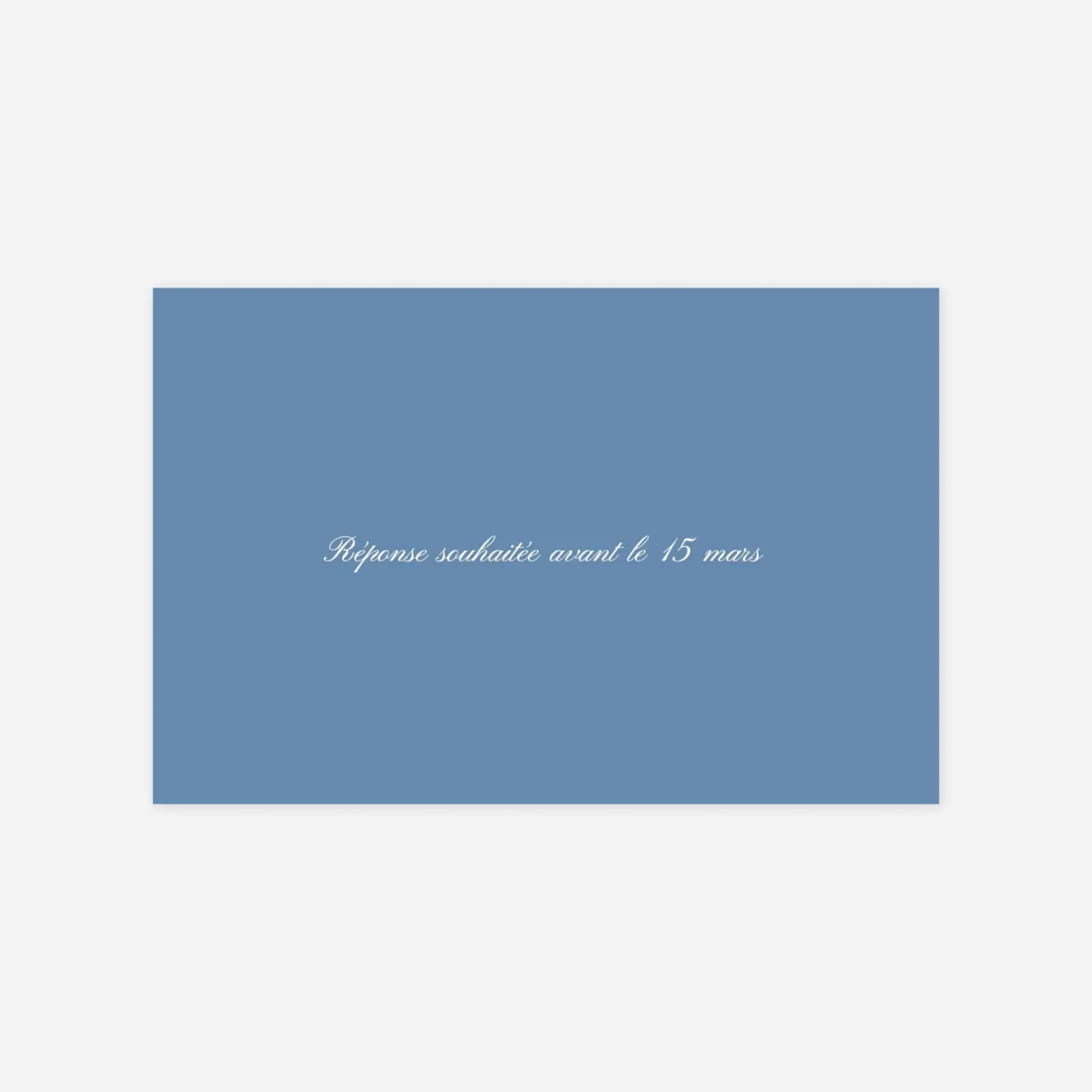Carton réponse Chic liseré