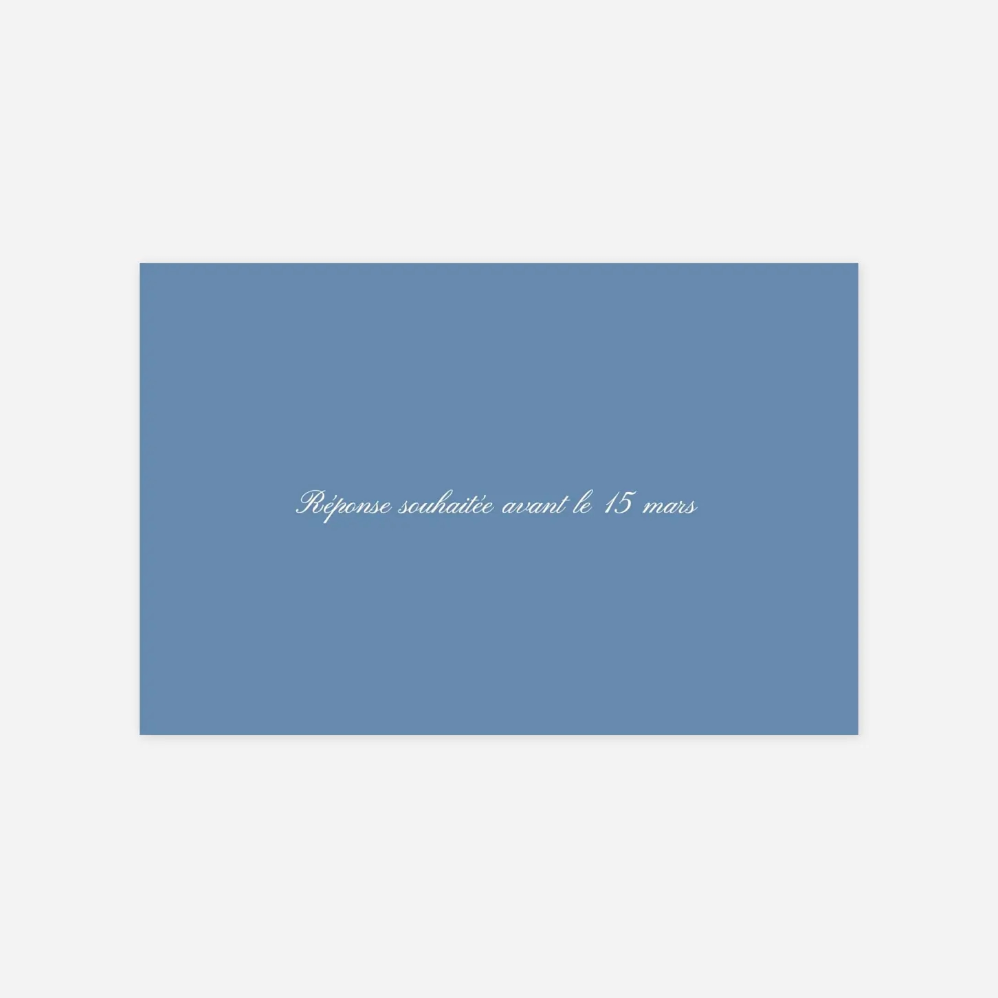 Carton réponse Chic liseré