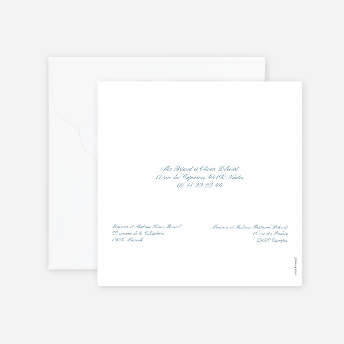 Faire-part mariage Chic liseré