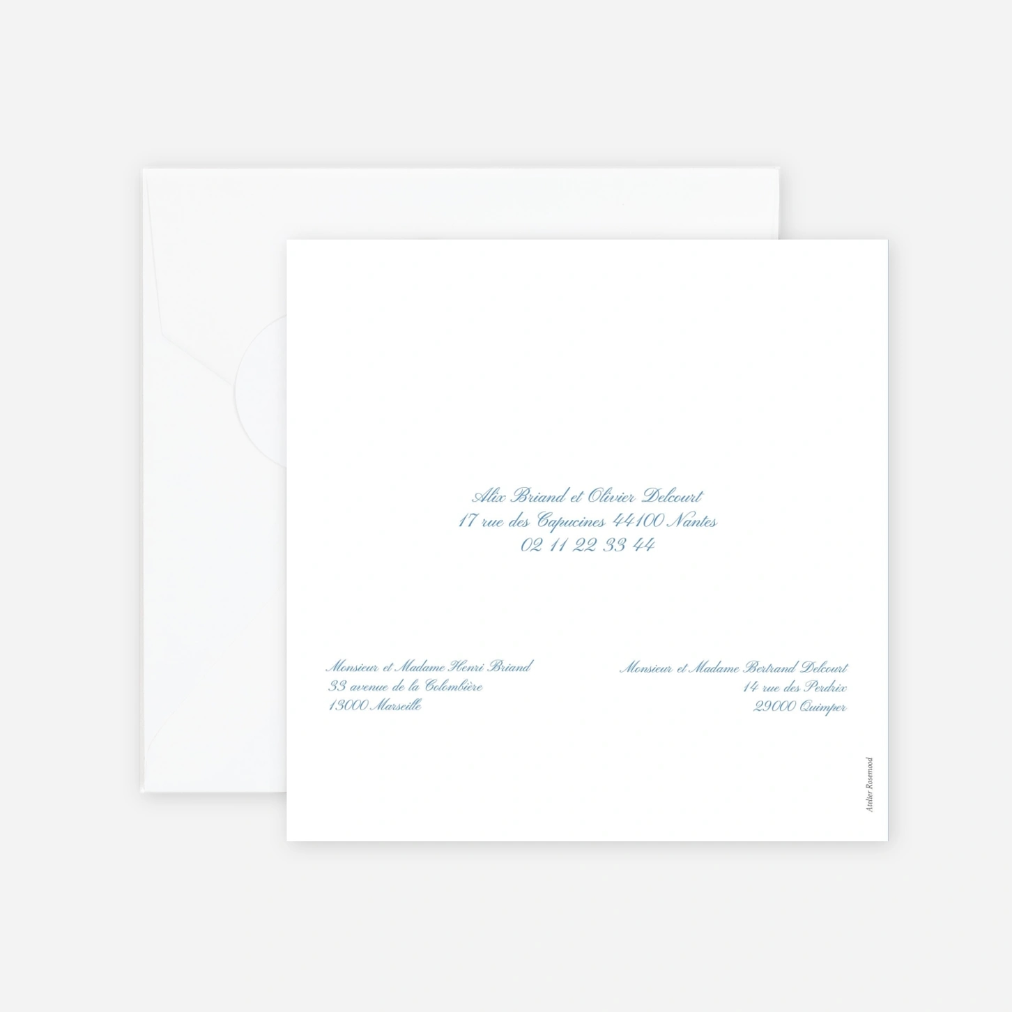 Faire-part mariage Chic liseré