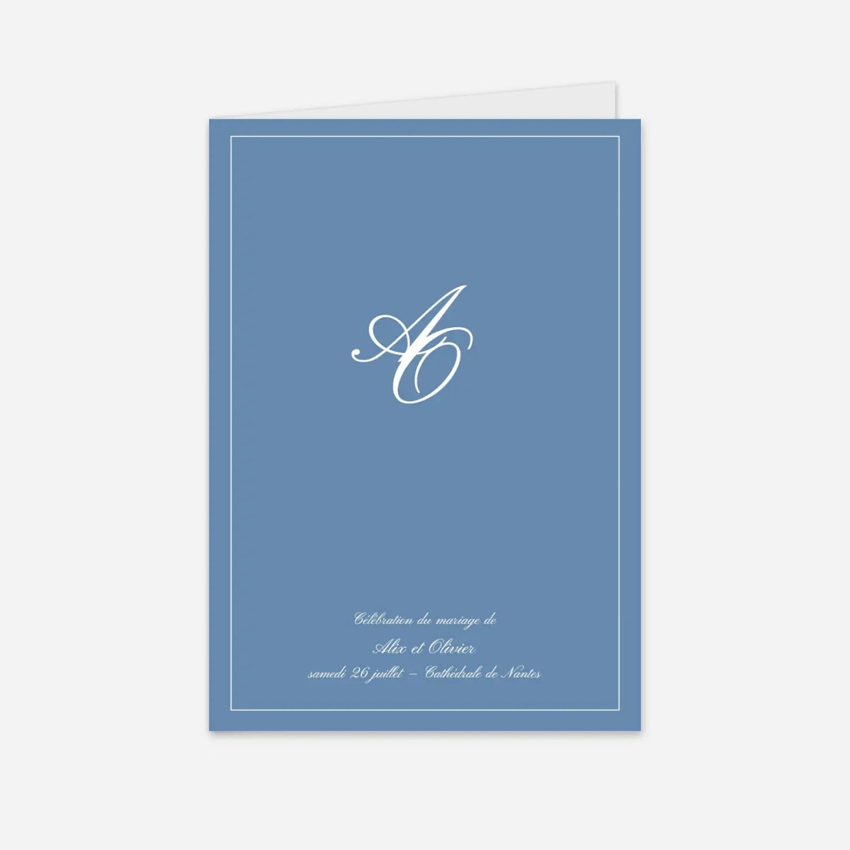 Livret de messe mariage Chic liseré