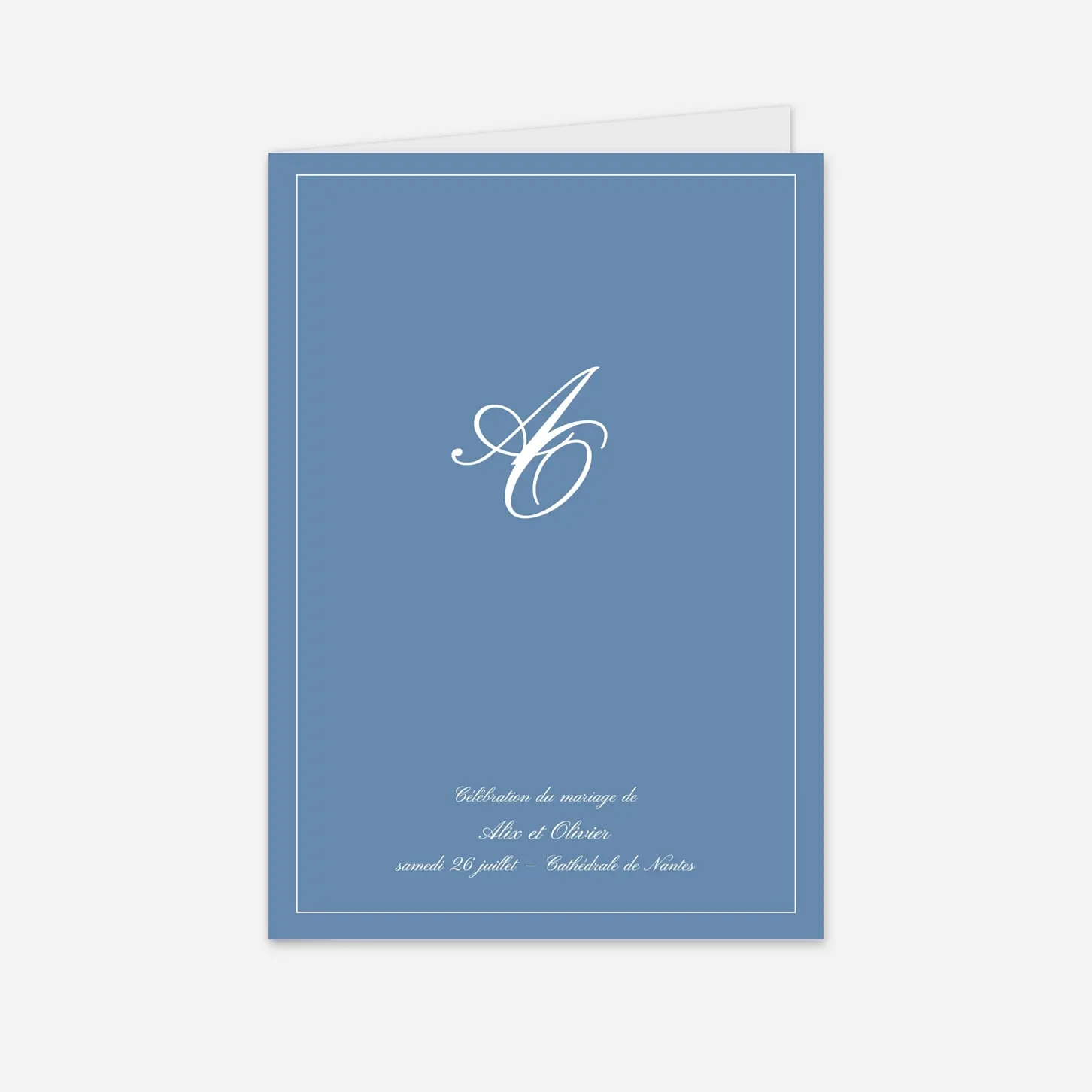 Livret de messe mariage Chic liseré