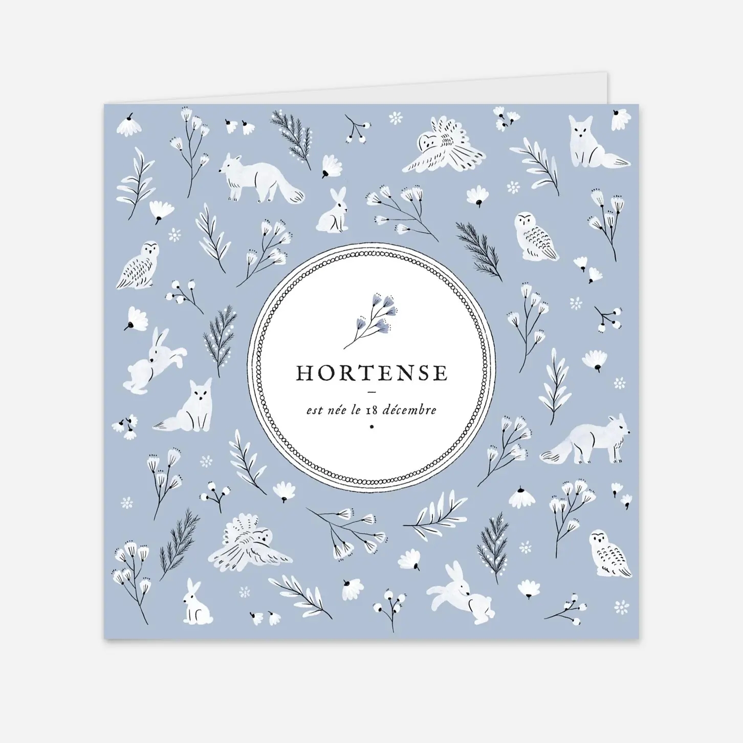 Faire-part naissance Clairiére