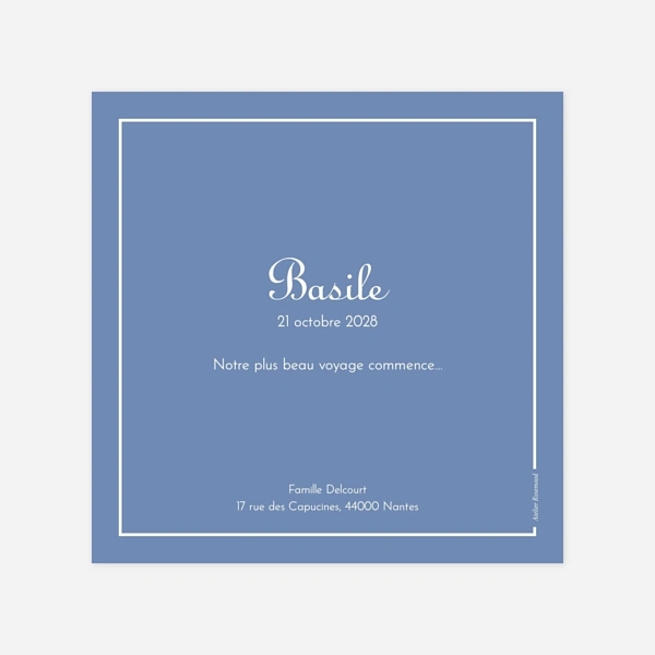 Merci classique liseré paysage