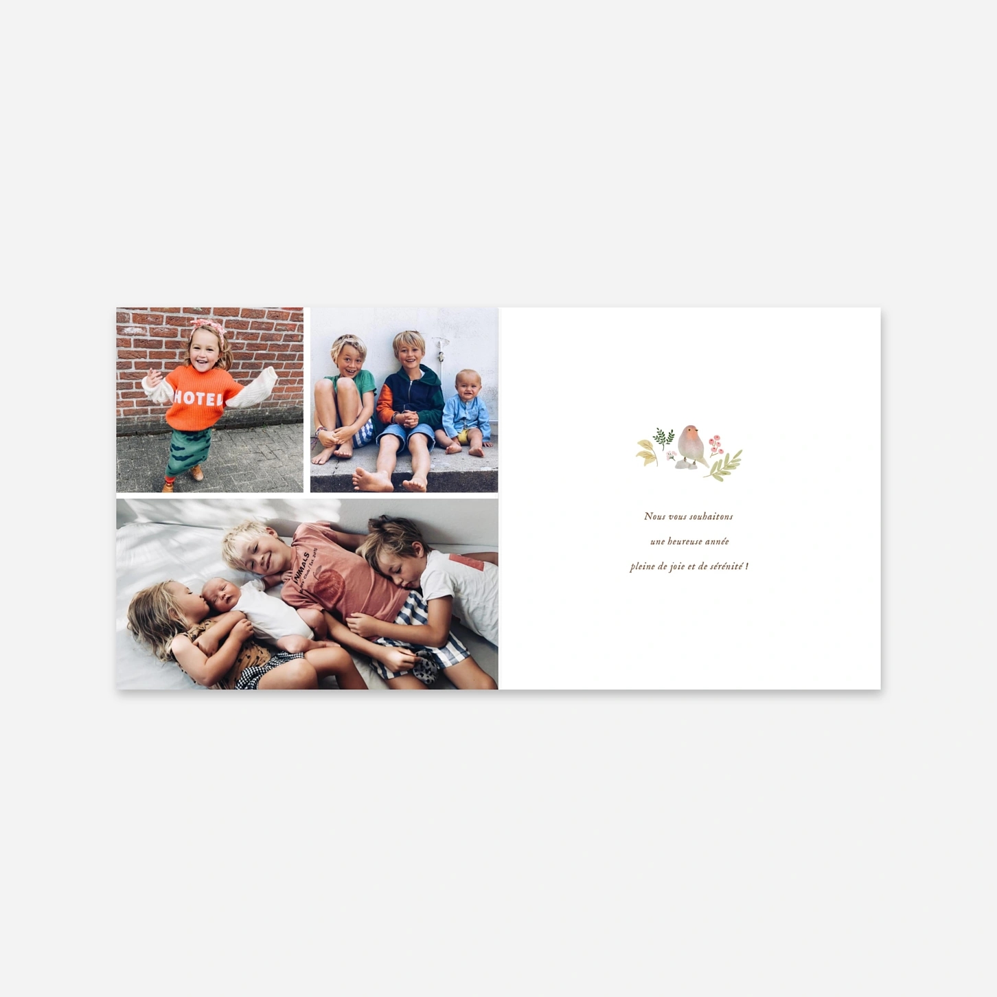 Carte de voeux Couronne d'hiver