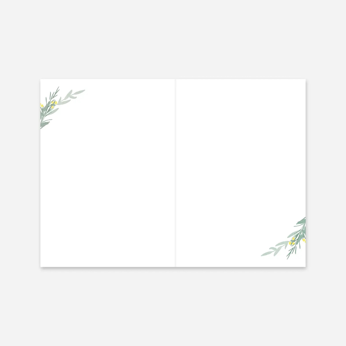 Livret de messe baptême Couronne d'eucalyptus