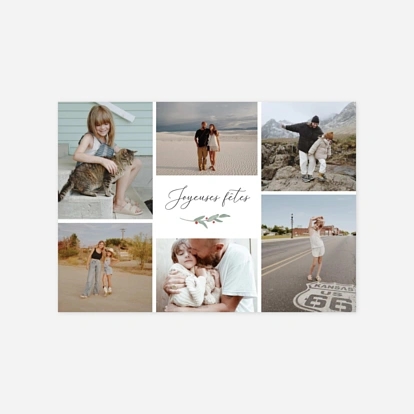 Couronne d'eucalyptus multiphoto