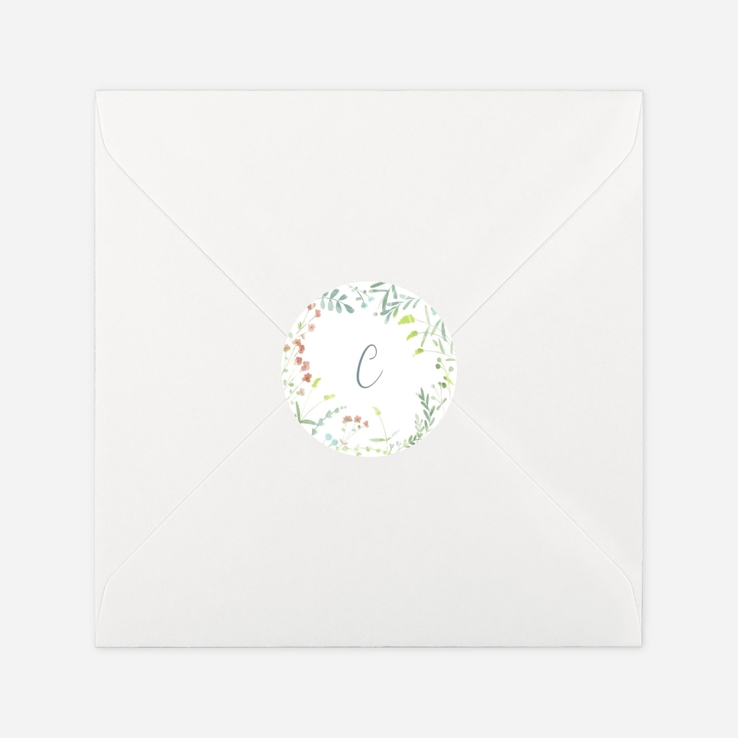 Stickers naissance Couronne florale