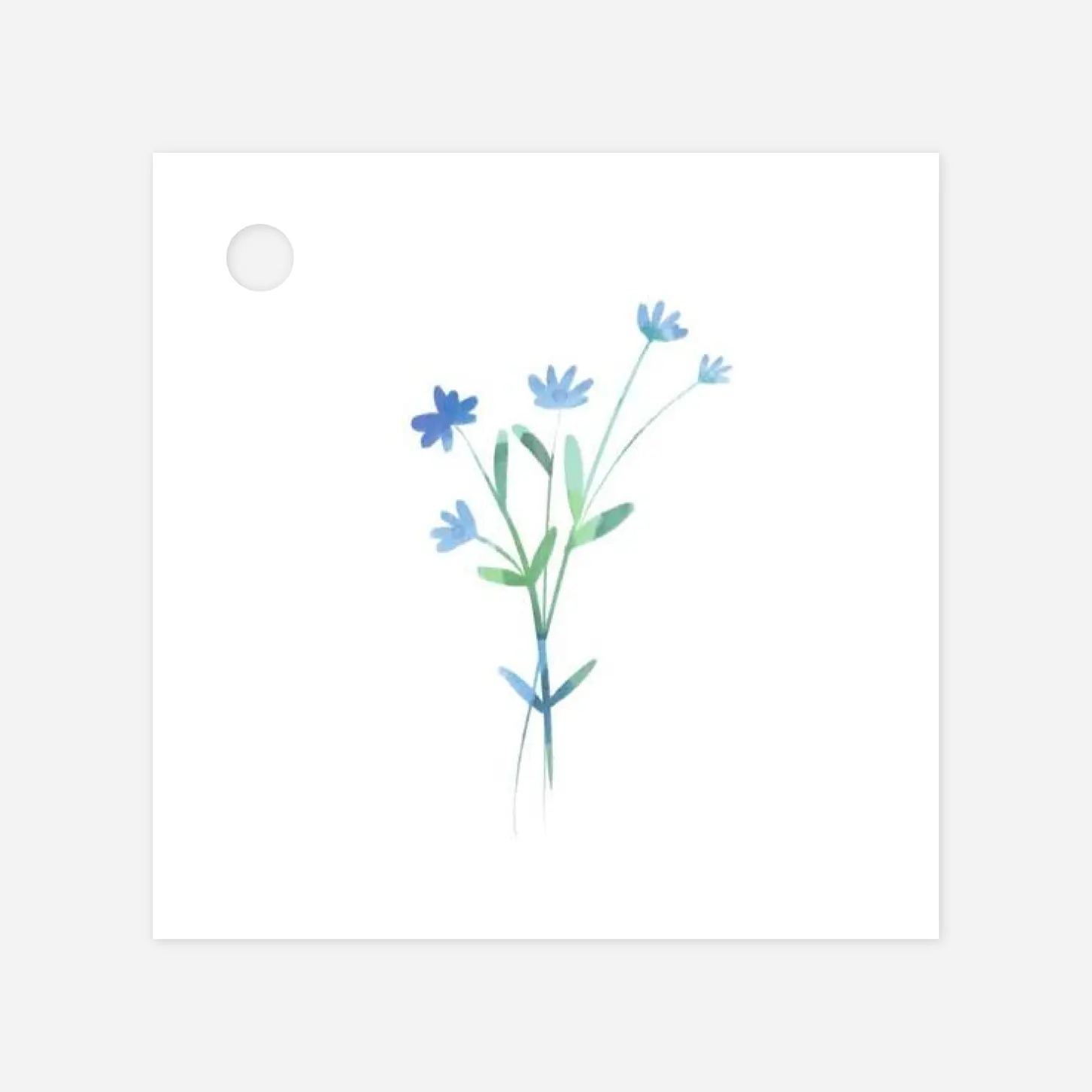 Etiquette perforée mariage Couronne florale