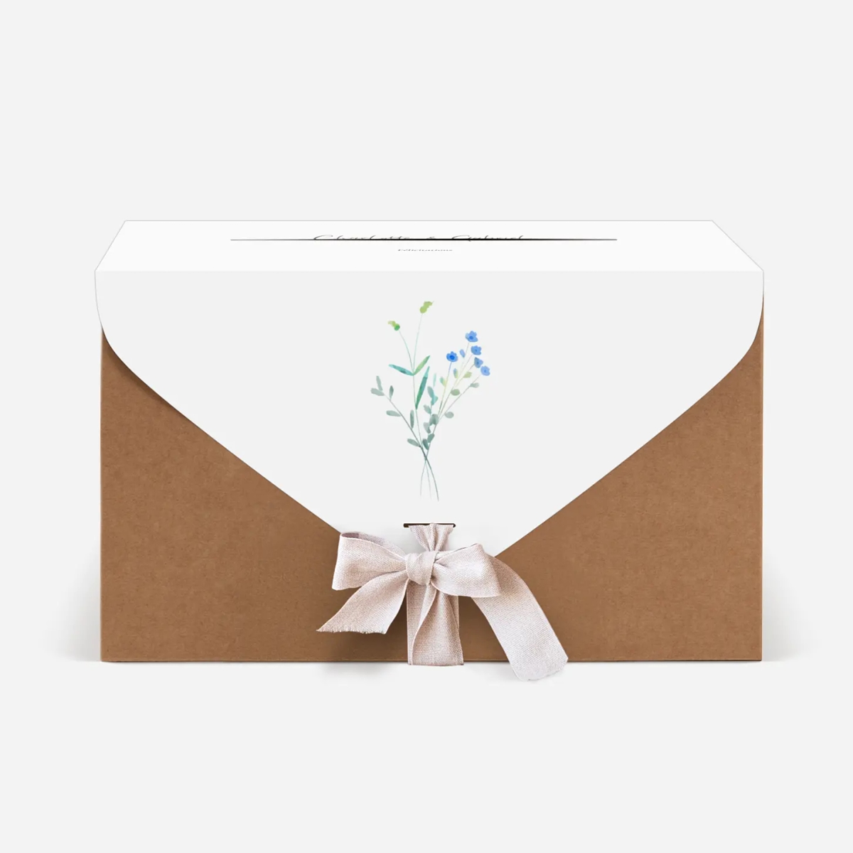 Urne Mariage Couronne florale