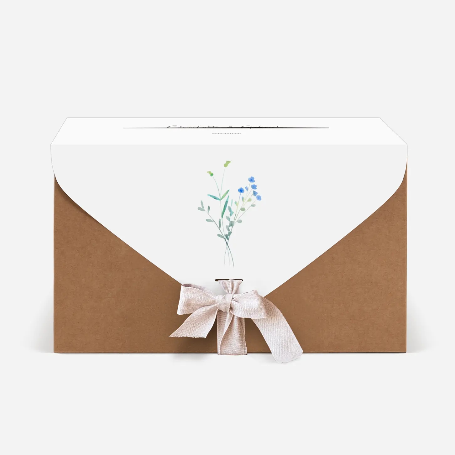 Urne Mariage Couronne florale