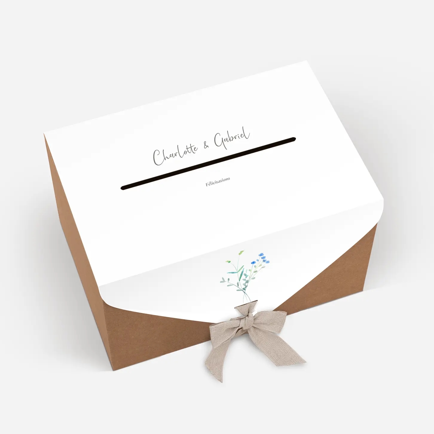 Urne Mariage Couronne florale