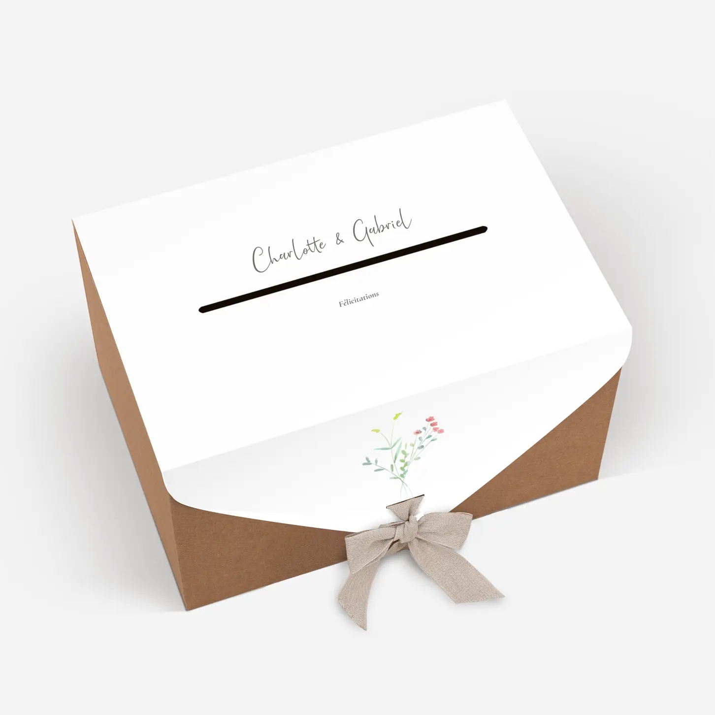 Urne Mariage Couronne florale