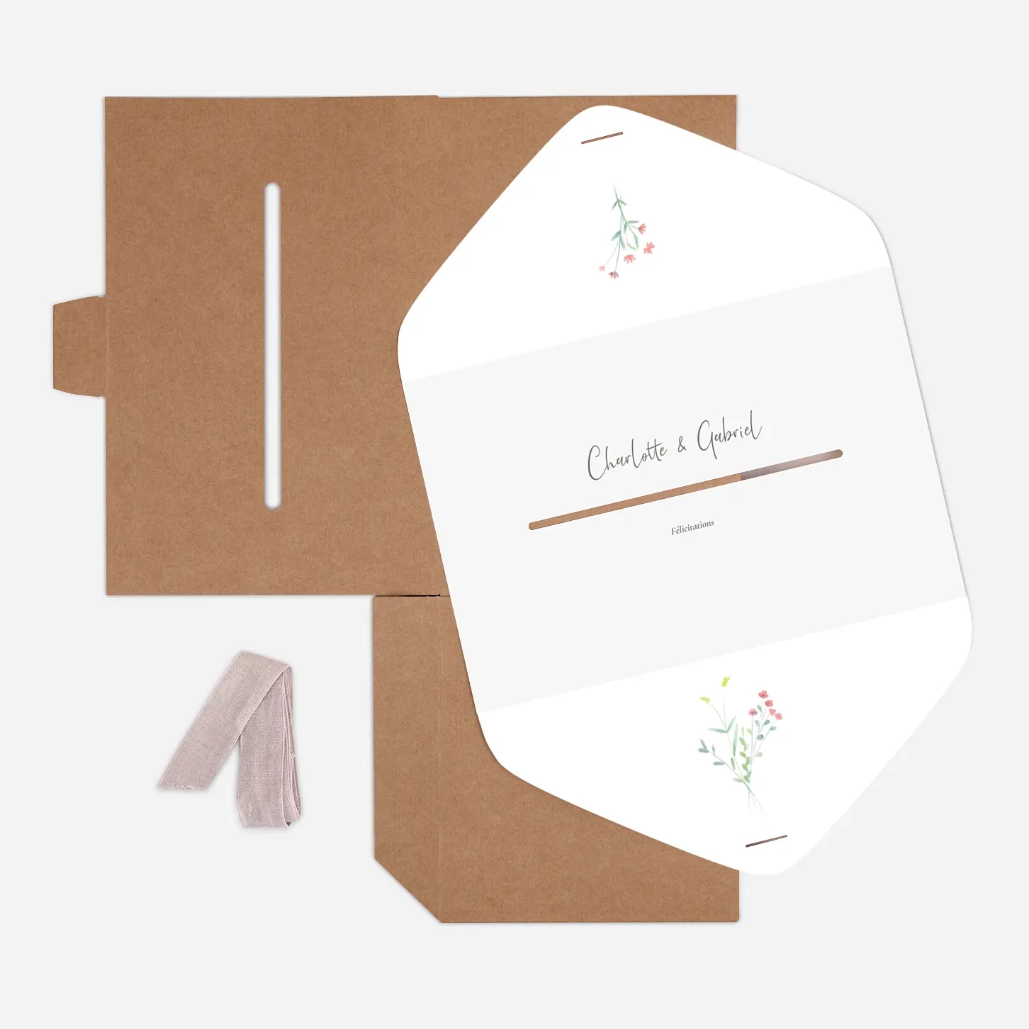 Urne Mariage Couronne florale