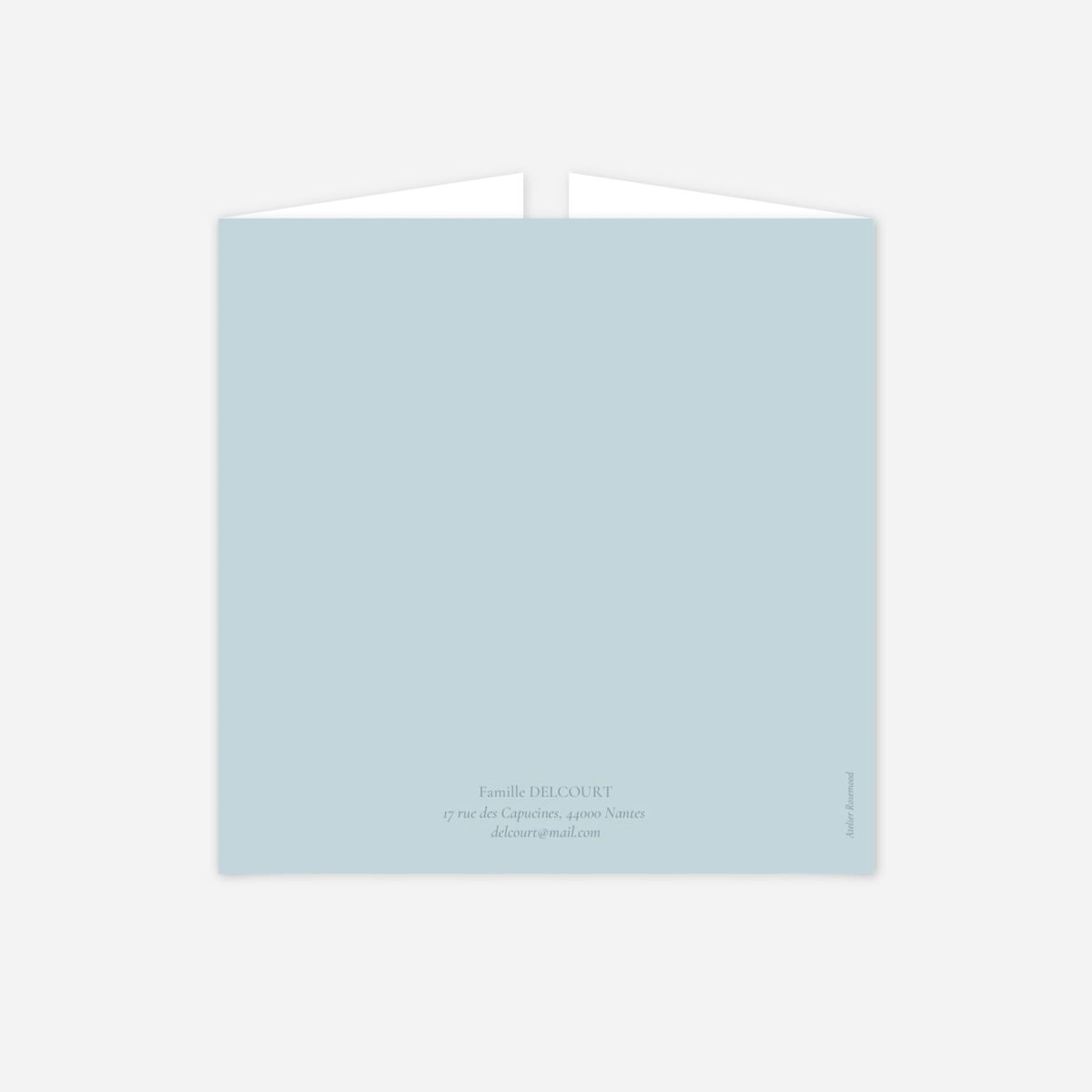 Faire-part baptême Couronne florale IV