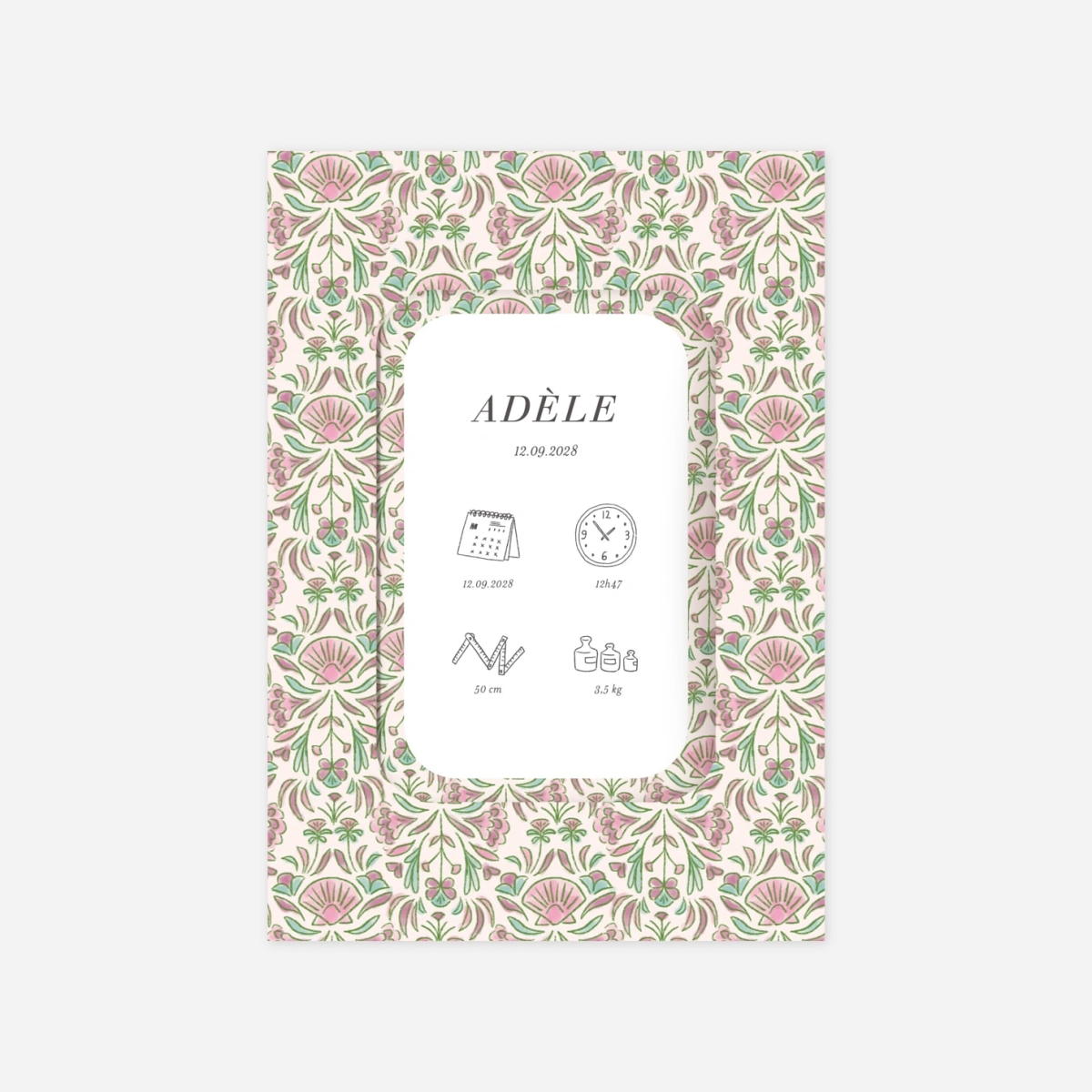 Faire-part naissance Élégant coquillage