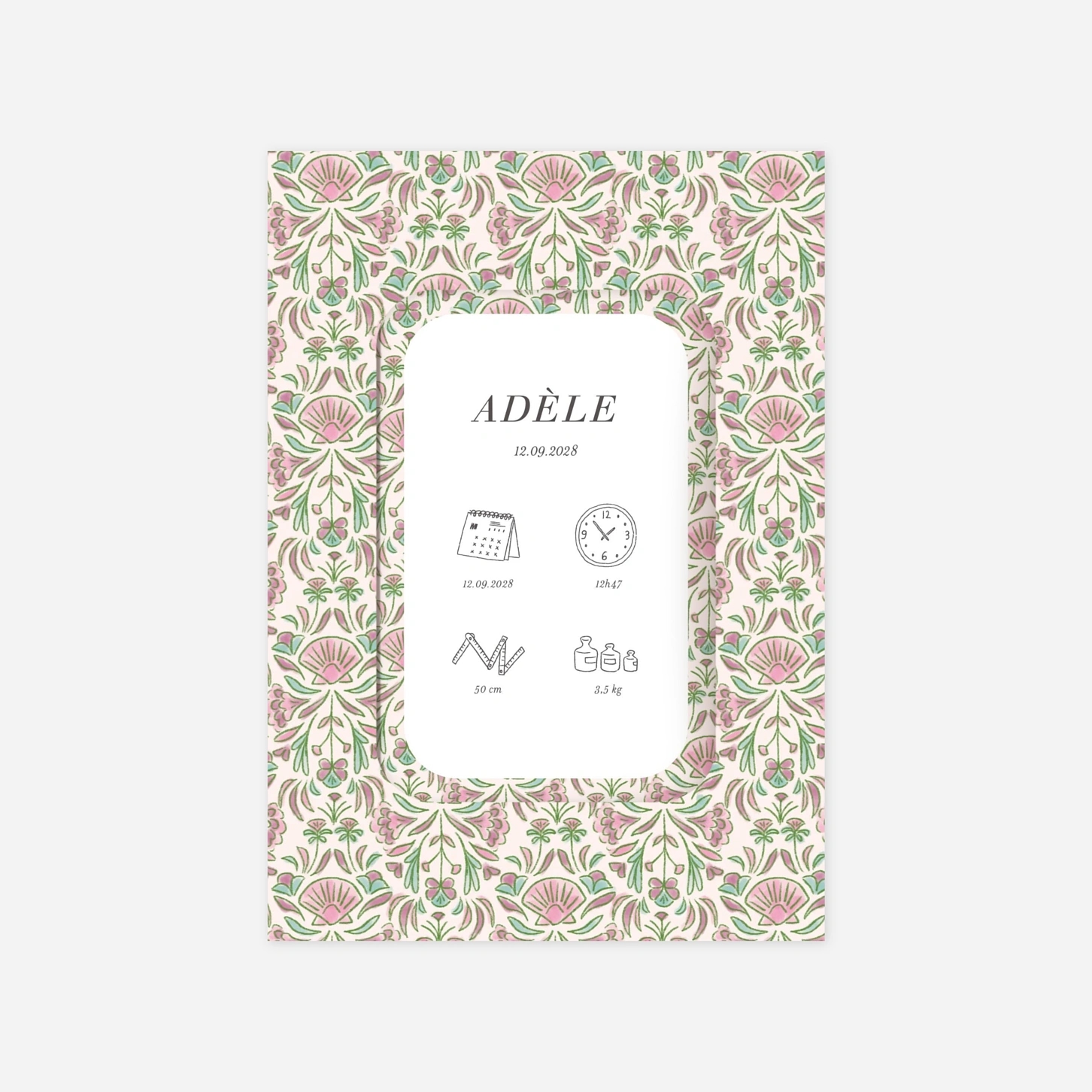 Faire-part naissance Élégant coquillage