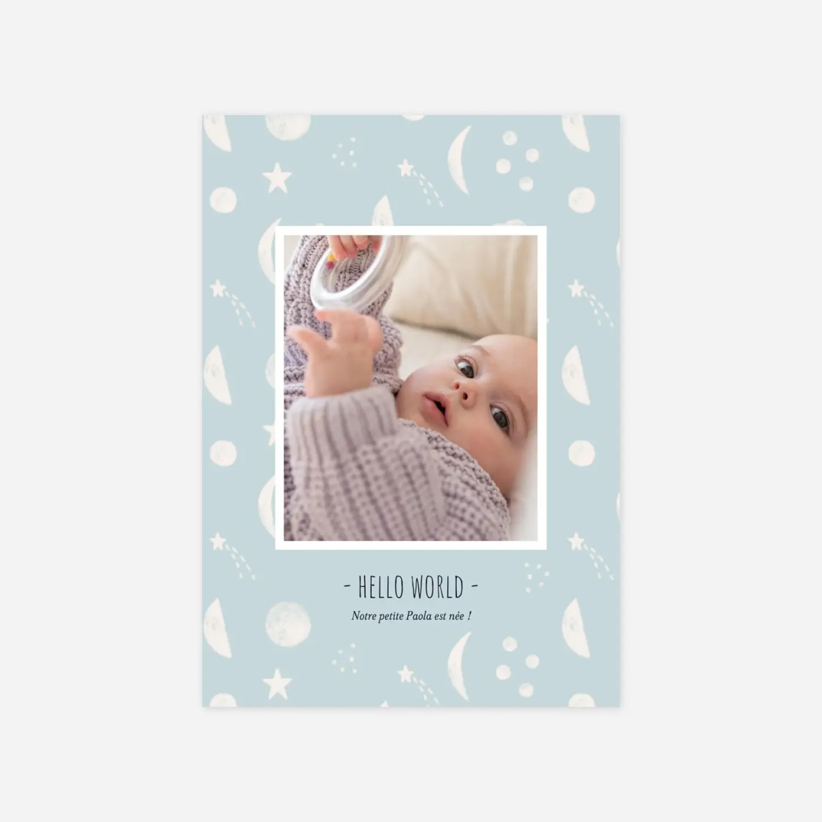Faire-part naissance Cosmos
