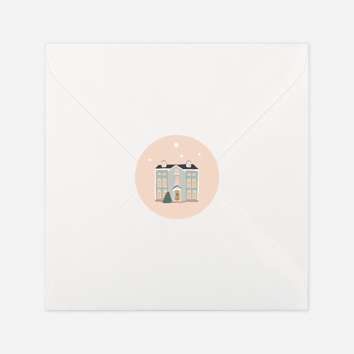 Étiquette cadeau Noël Cottage