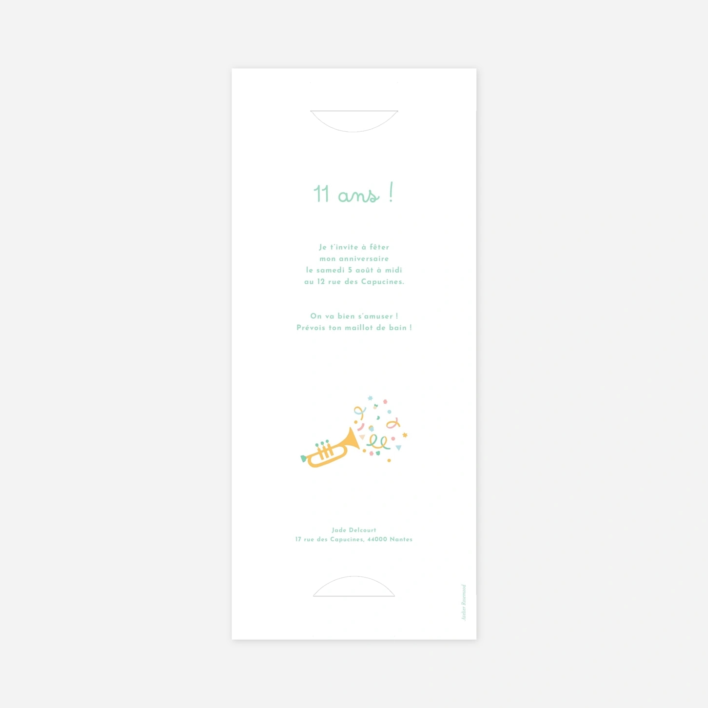 invitation anniversaire enfant Cotillons