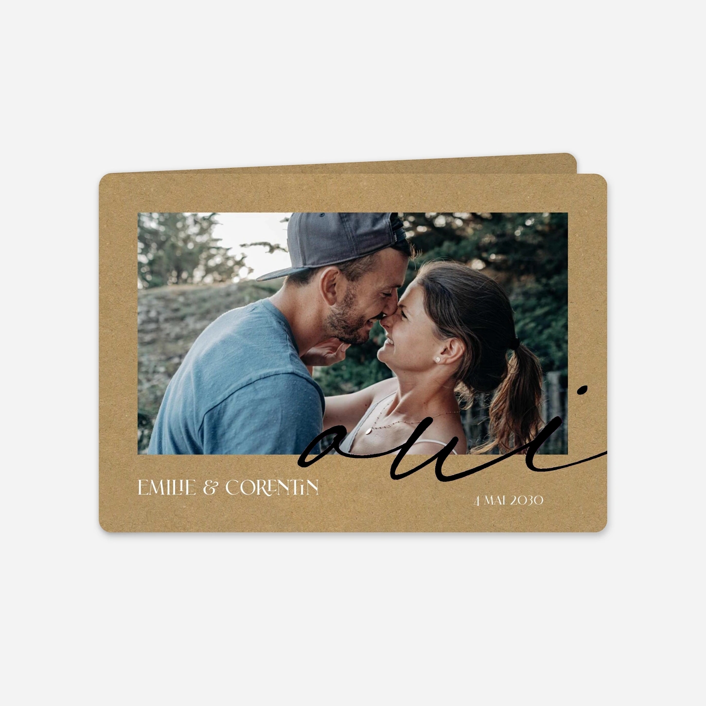 Faire-part mariage Cœurs unis