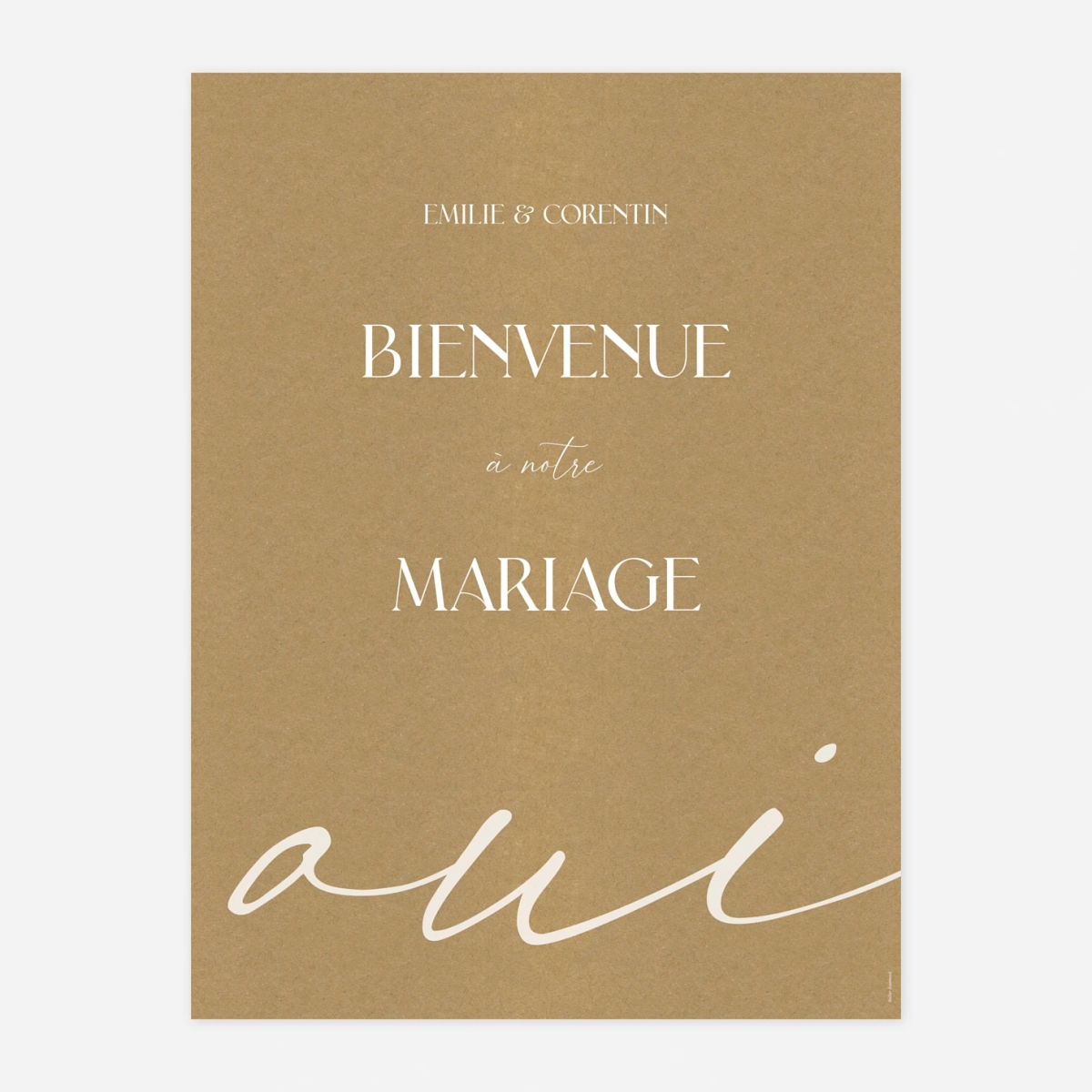 Panneau mariage Cœurs unis