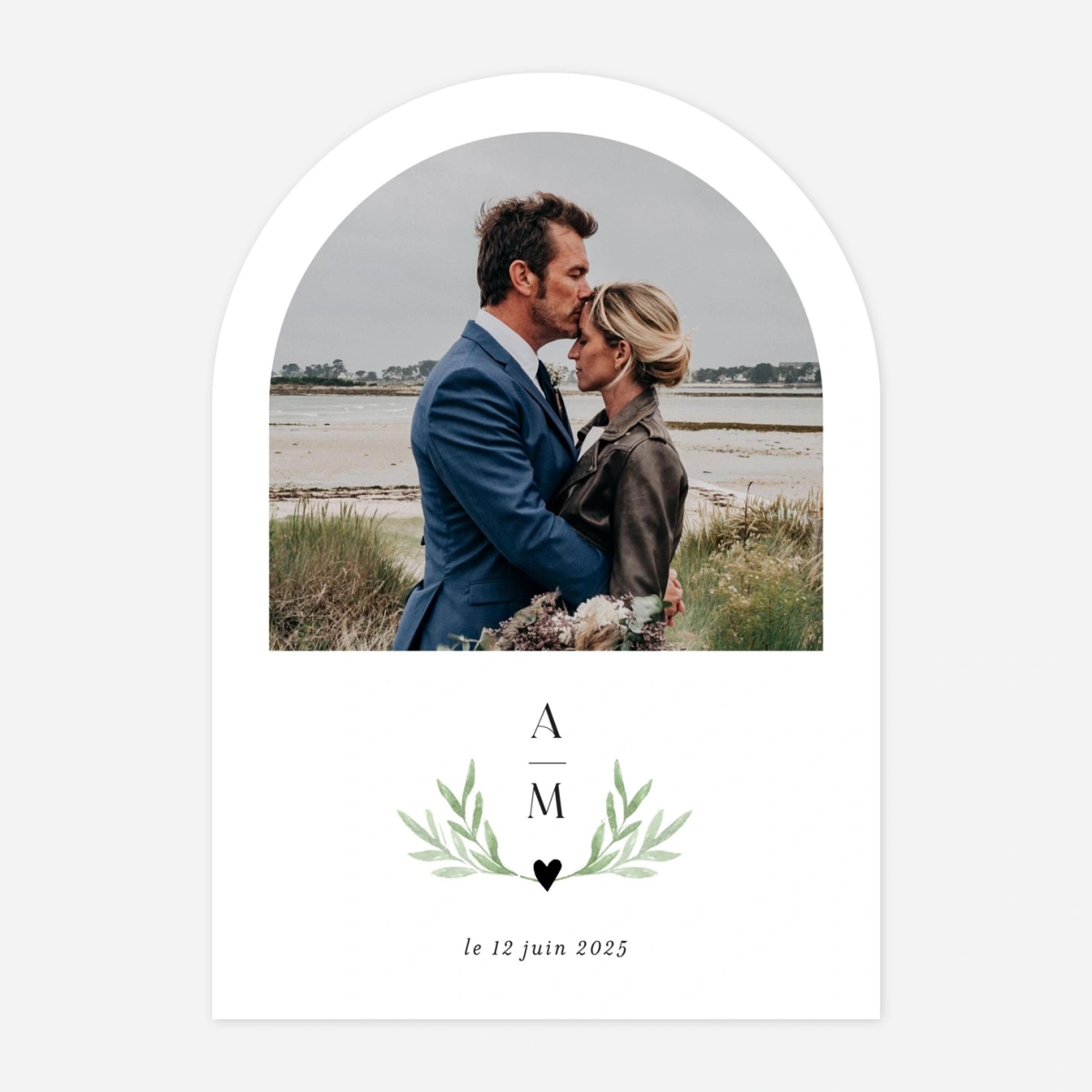 Faire-part mariage Cœur végétal II