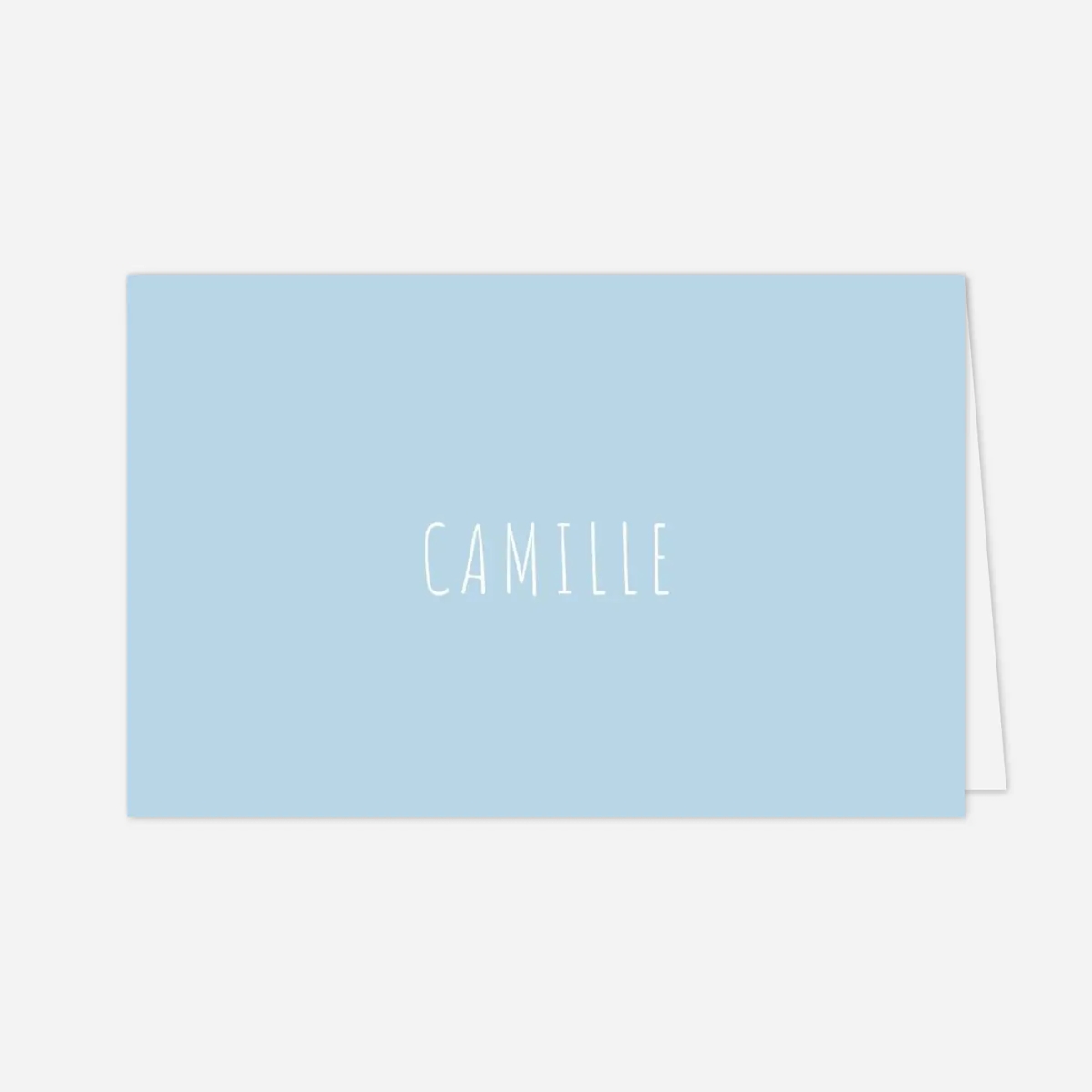 Marque-place Baptême Croix des champs