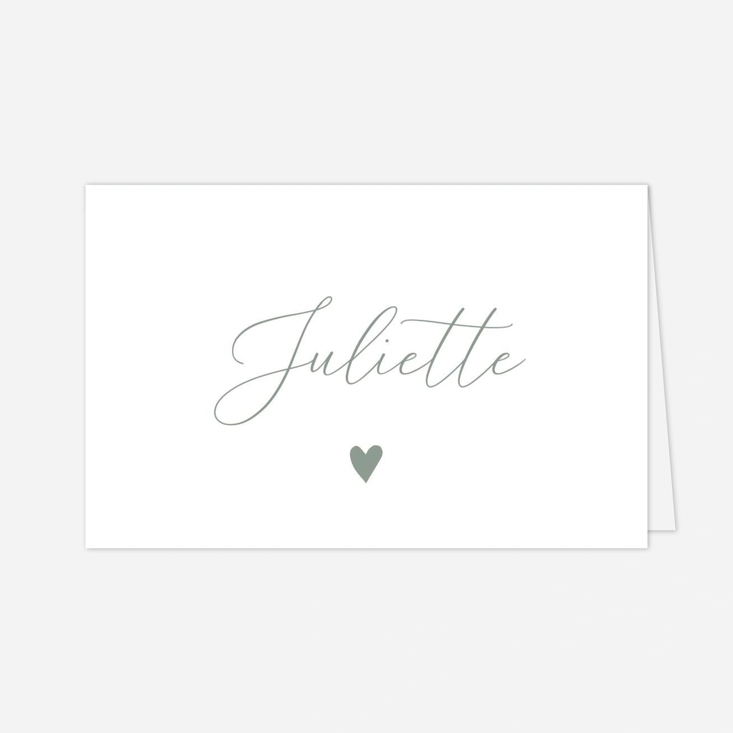 Marque-place mariage Cœur Sauvage