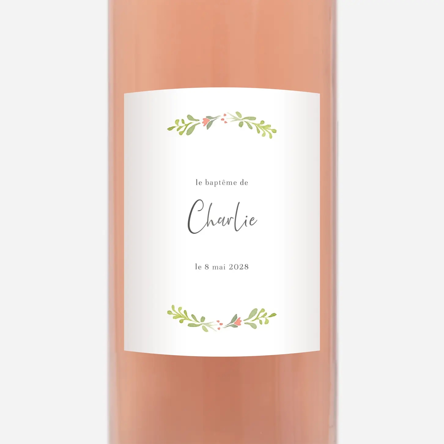 Étiquette pour bouteille Cueillette