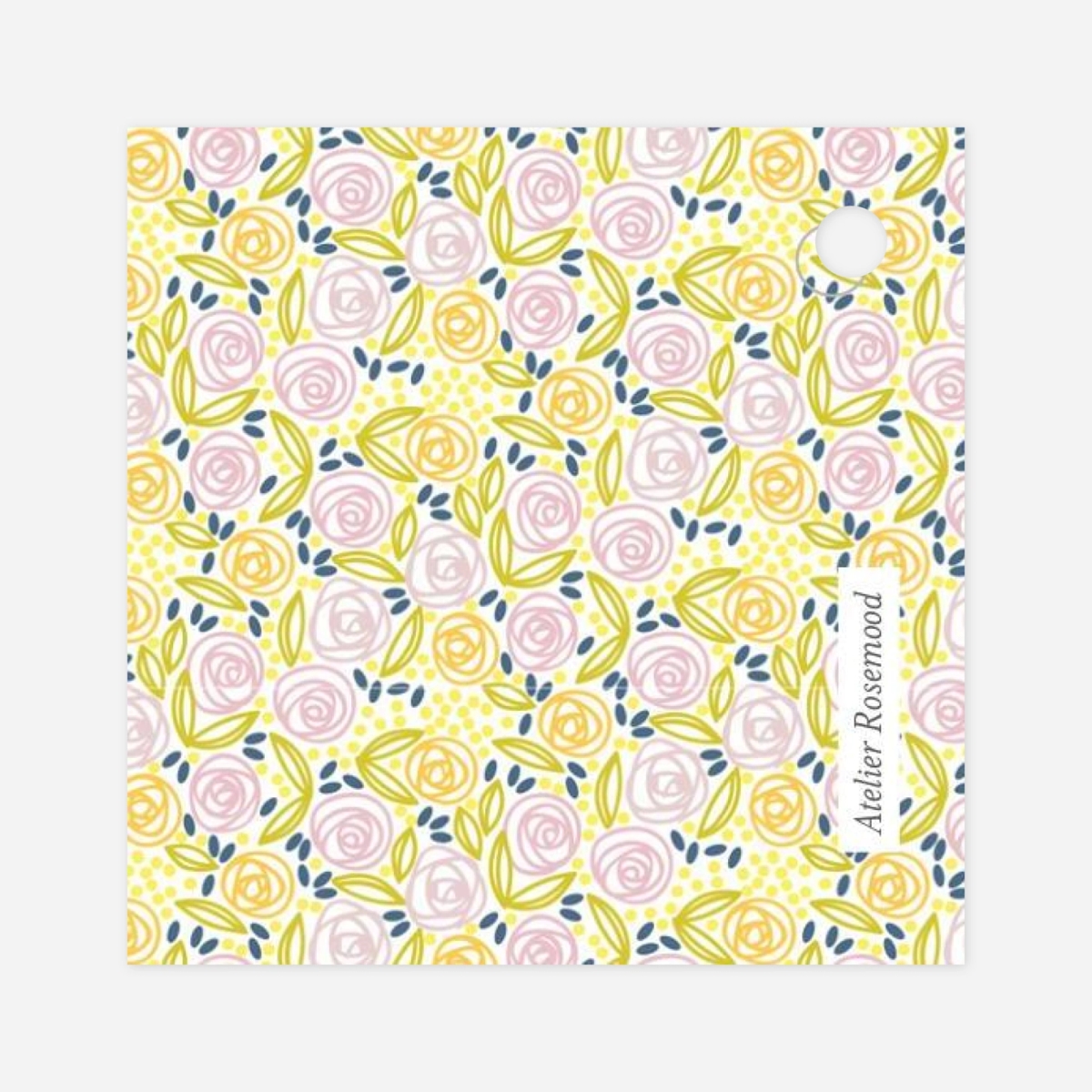 Étiquette baptême Douceur champêtre