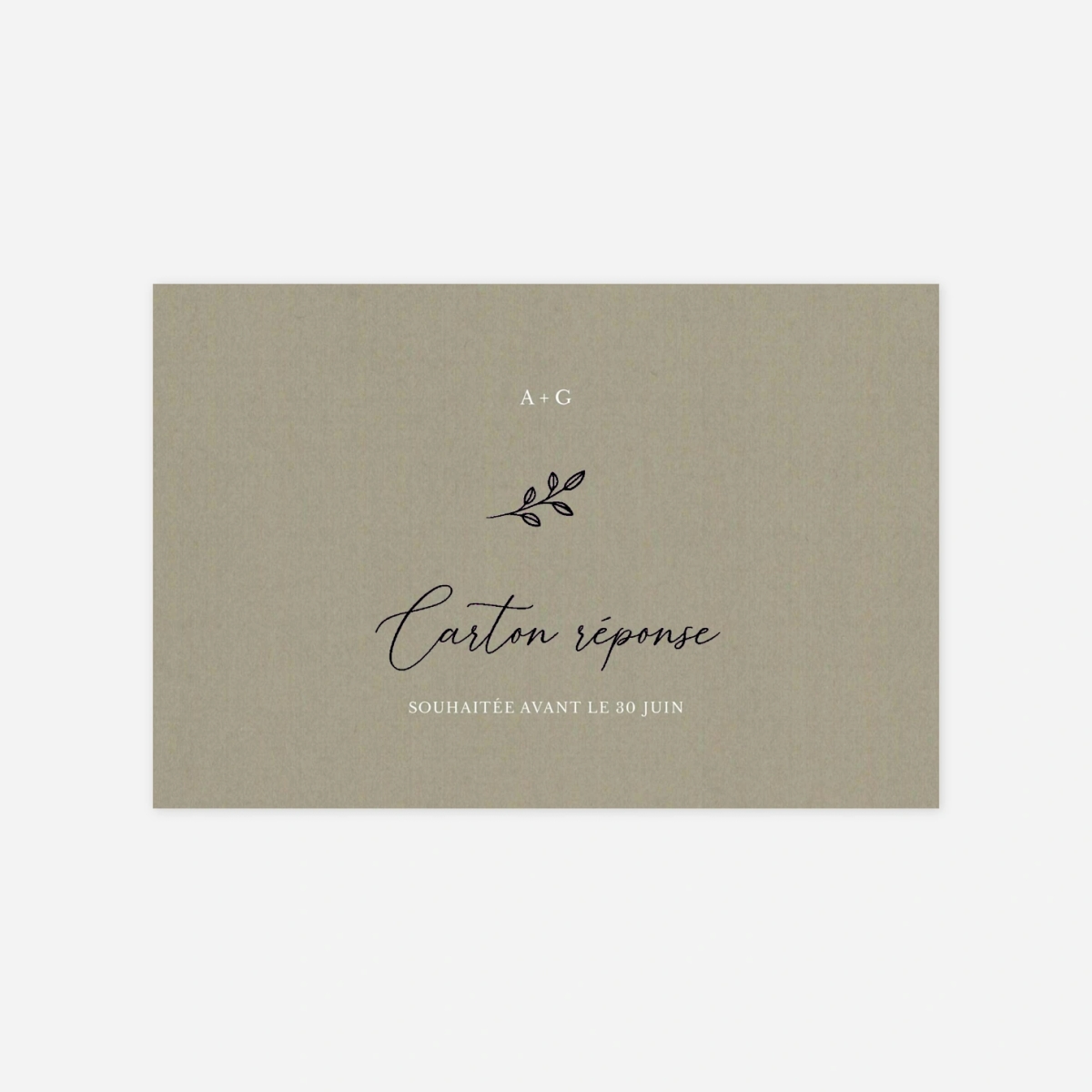 Carton réponse Douce Union