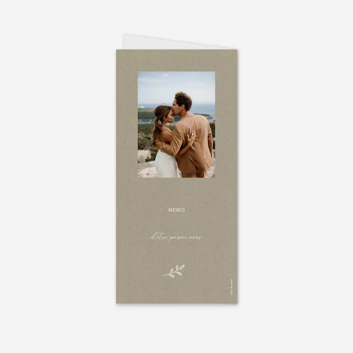 Menu mariage Douce Union