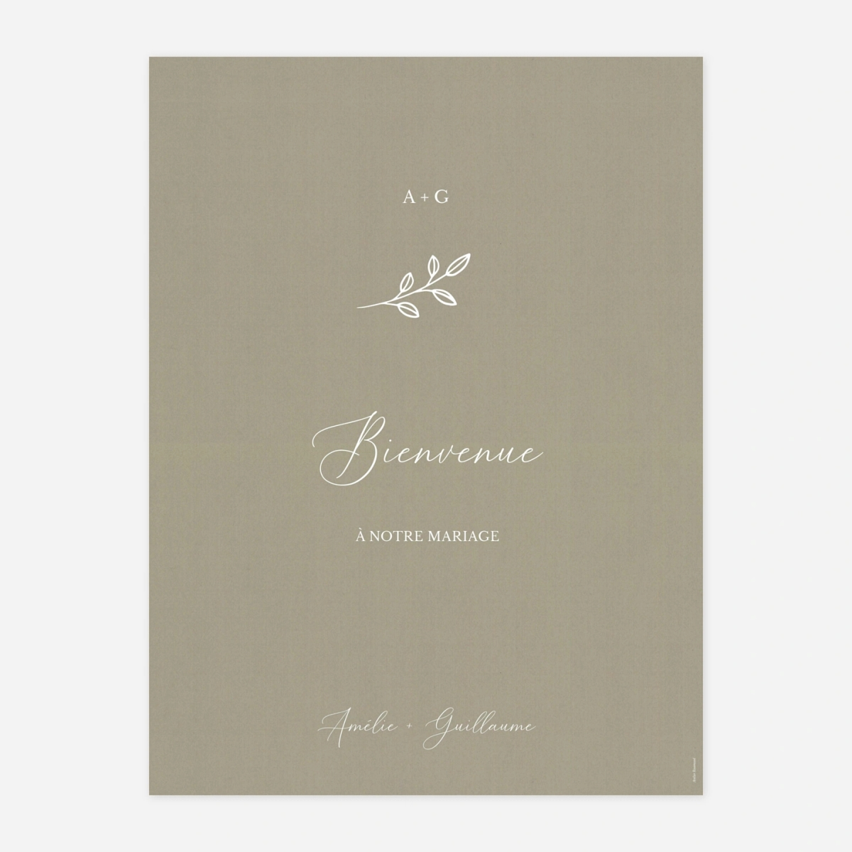 Panneau mariage Douce Union