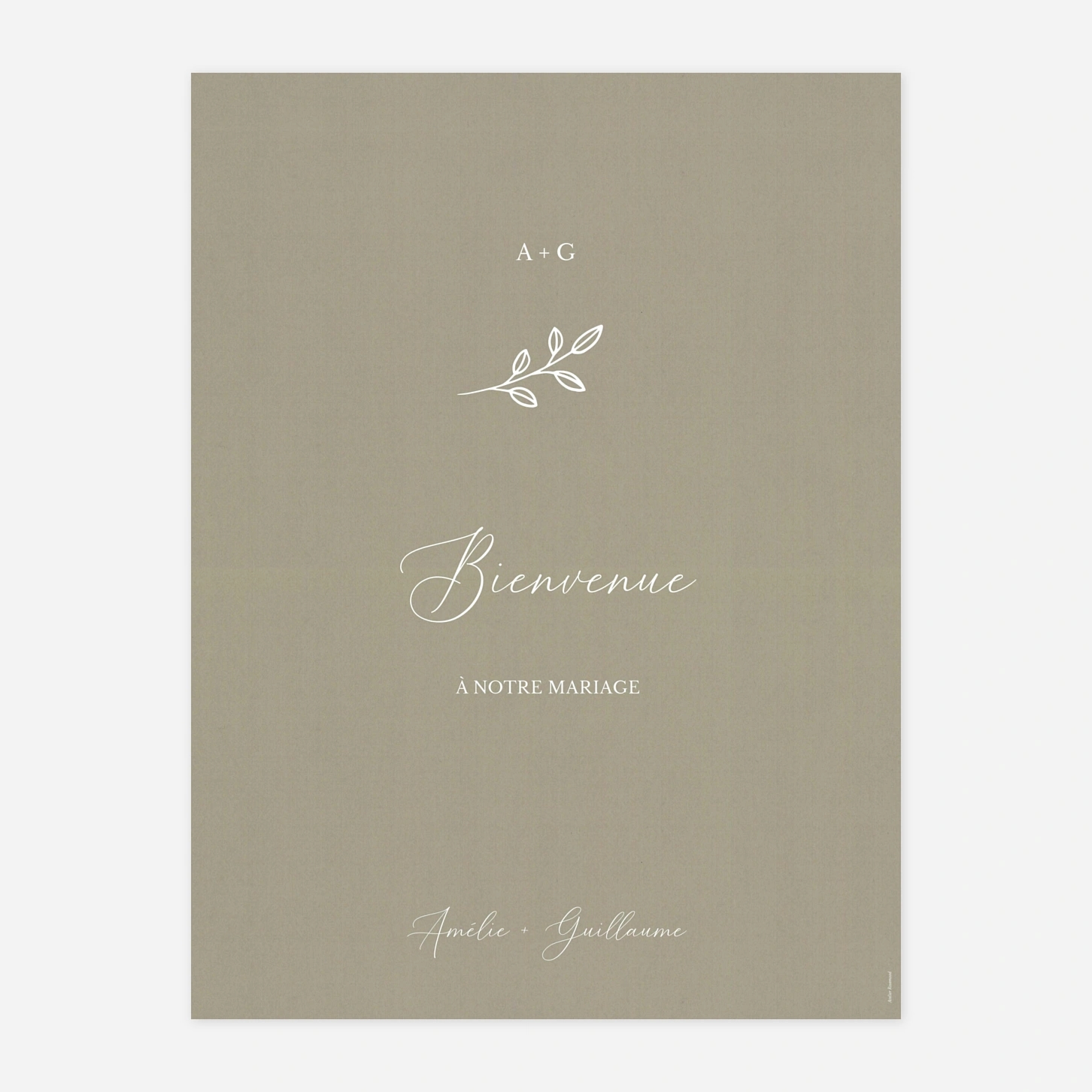 Panneau mariage Douce Union