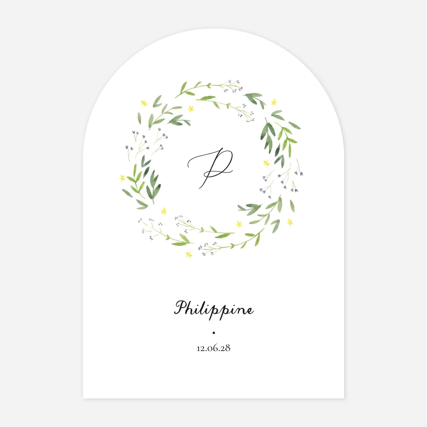 Faire-part naissance Danse de printemps