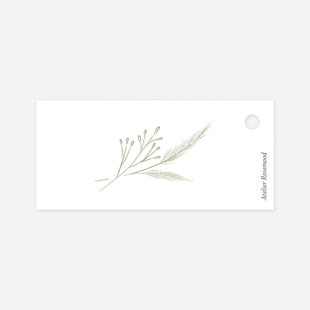 Etiquette perforée mariage Délicats feuillages