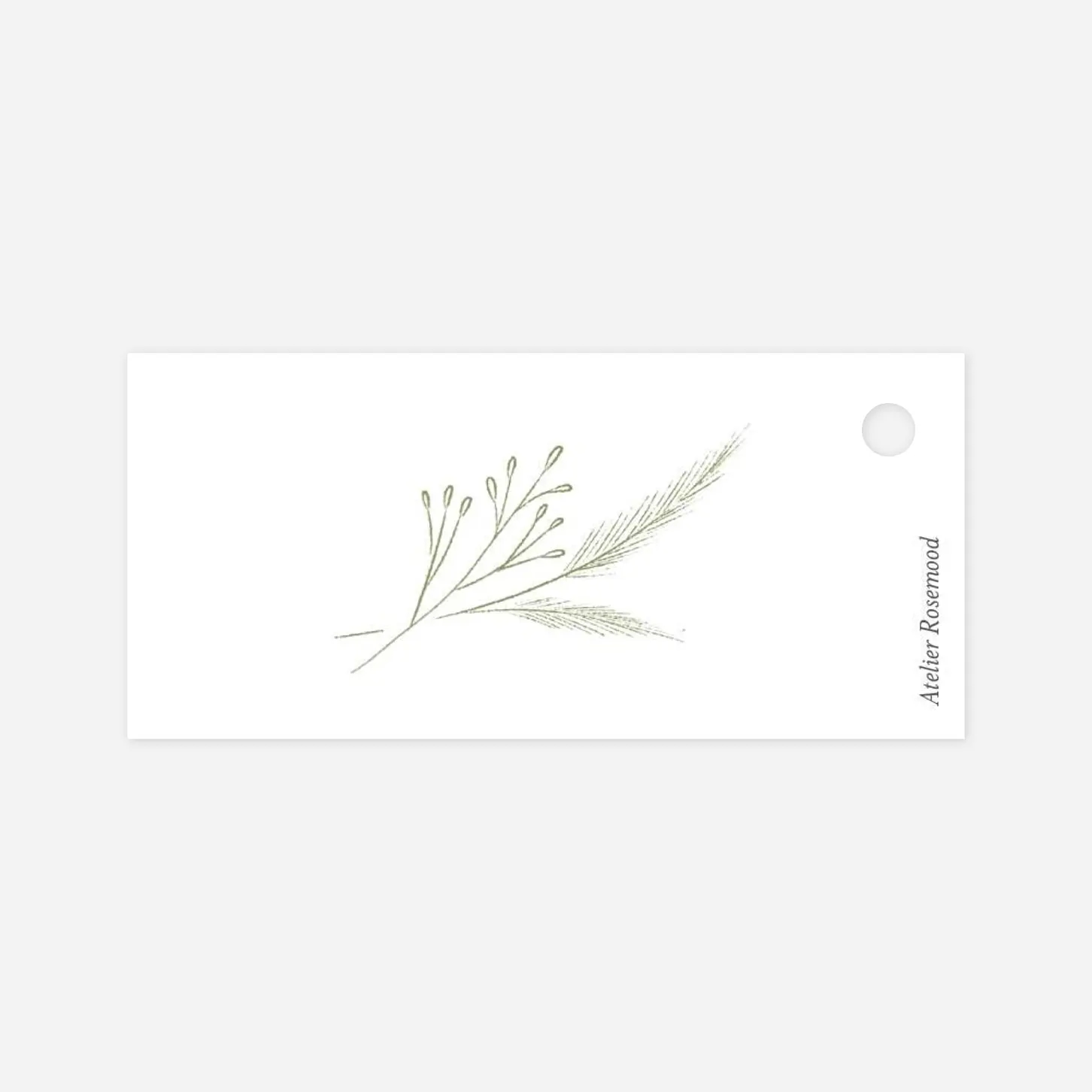 Etiquette perforée mariage Délicats feuillages