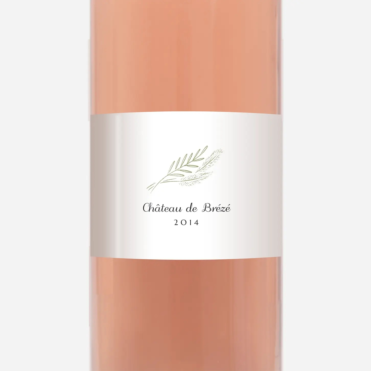 Étiquette bouteille Délicats feuillages