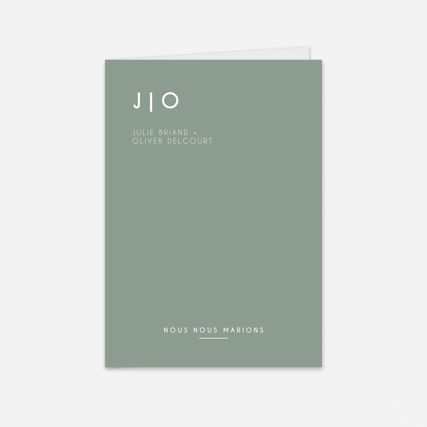 Faire-part mariage Union simple