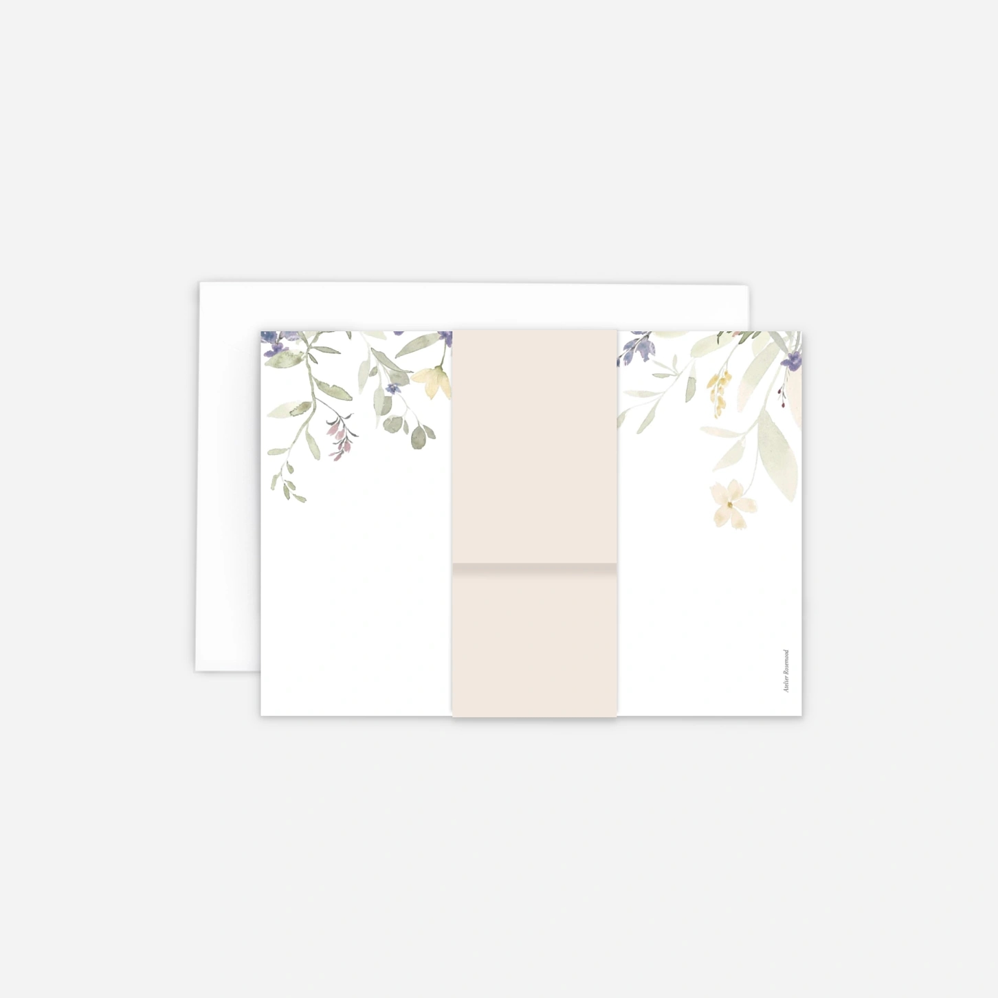 Faire-part mariage Danse florale