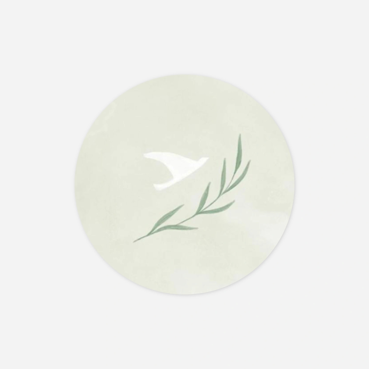 Stickers pour enveloppes baptême Doux médaillon