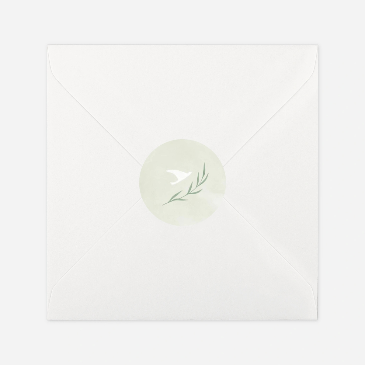 Stickers pour enveloppes baptême Doux médaillon