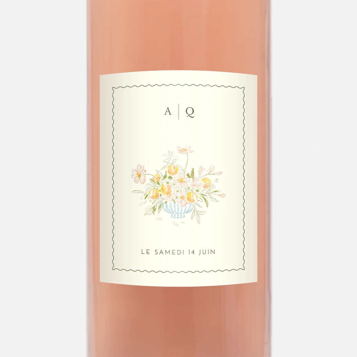 Étiquette bouteille Dolce Amore