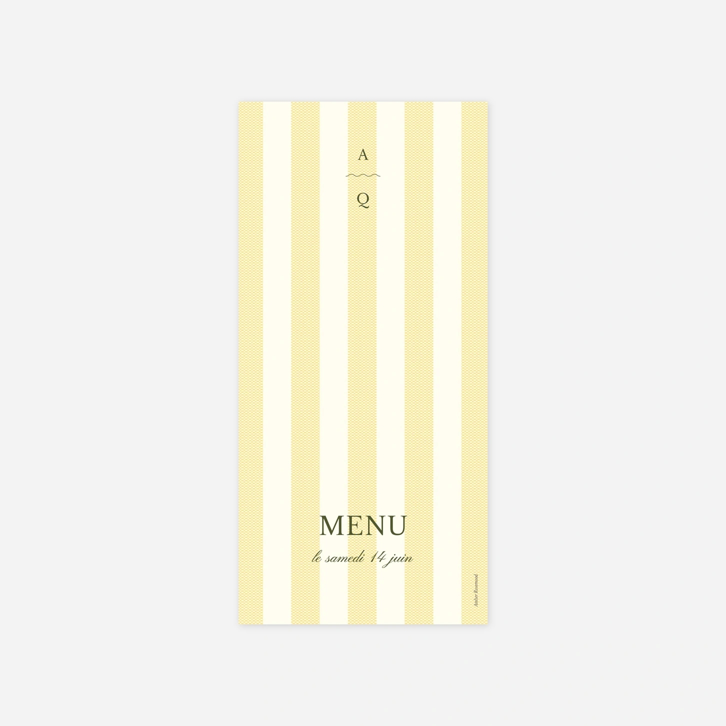 Menu mariage Dolce Amore